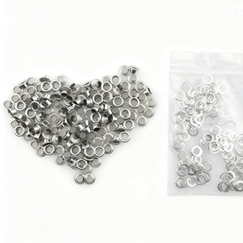Linen Curtain Eyelet - 86pcs 6mm stainless steel eyelets with