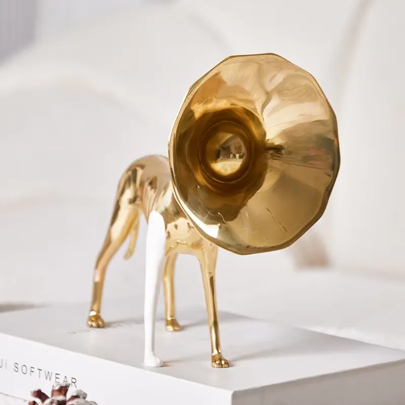 Interior Design Organic Modern - Modern Gold Horn Dog Shaped Home