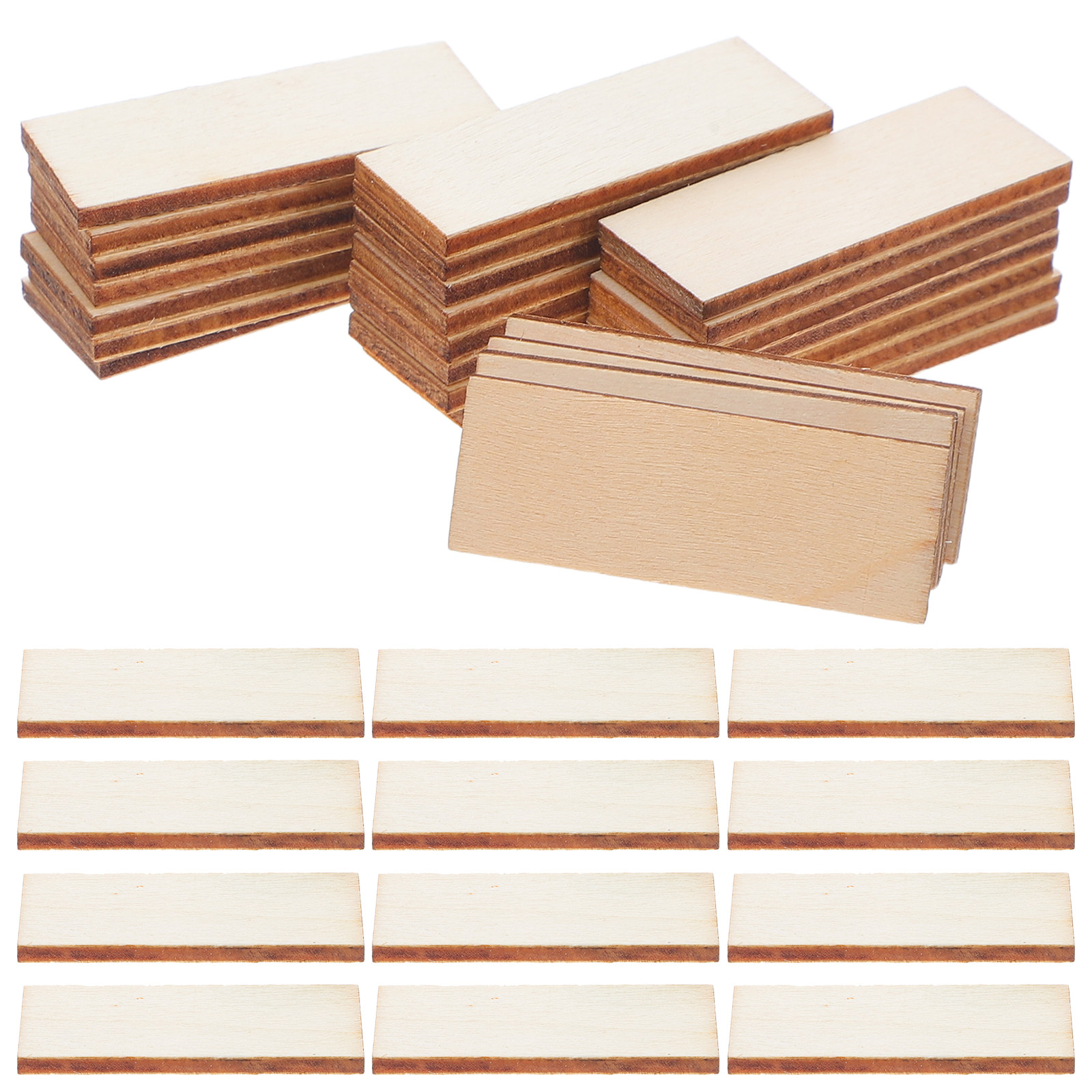 Interior Design Build - 100Pcs Miniature Wooden Floorboards Dollhouse Building
