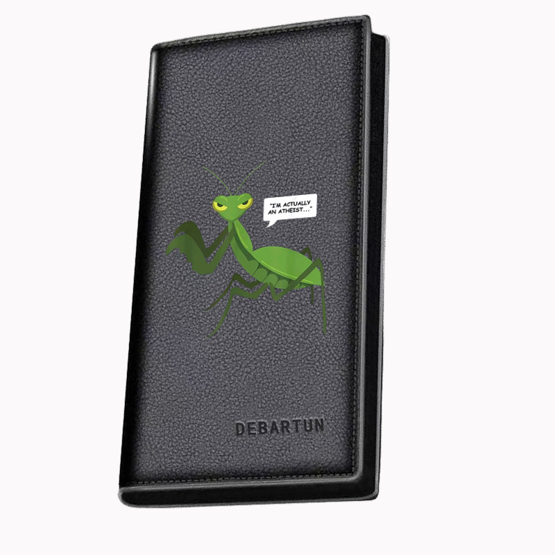 Interior Design Illustration - Mantis saying atheist,comic illustration Men's Long