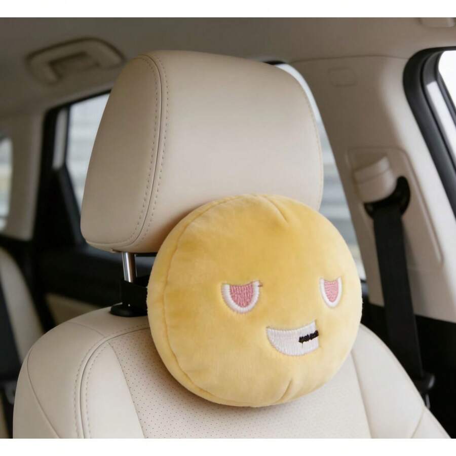 1pcs Stylish Car Headrest Pads - Interior Design Emoji 评论和价格