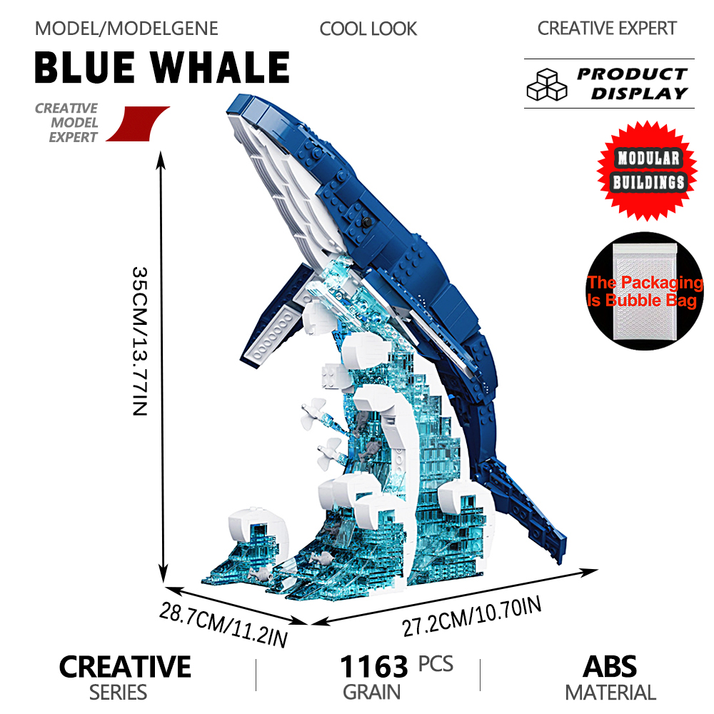 Ocean Blue Whale Model Buildin - Interior Design Build 评论和价格