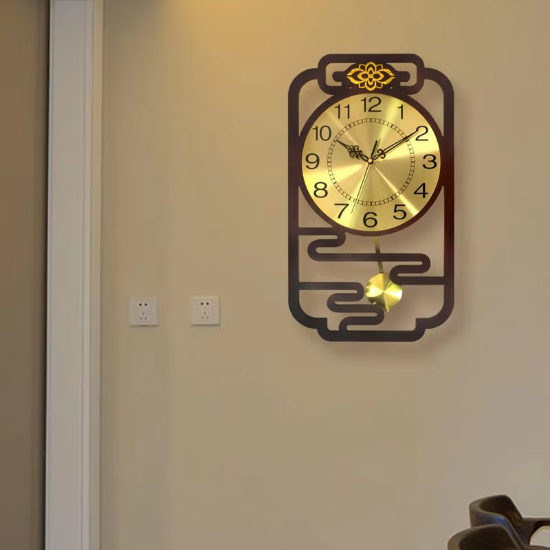 Sweep Movement Wall Clock Wood - Interior Design Vintage Modern 评论和价格