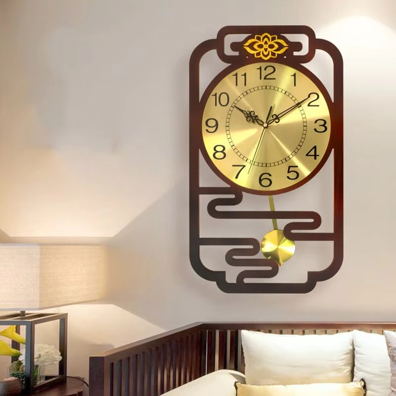 Sweep Movement Wall Clock Wood - Interior Design Vintage Modern 评论和价格