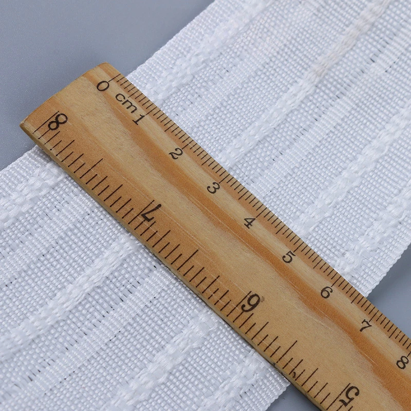 Pull Pleated Tape 10 Meters Cu - Linen Curtain Eyelet 评论和价格