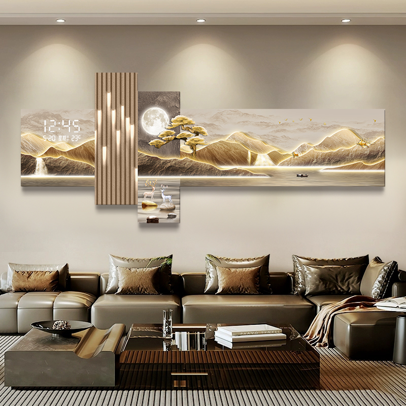 Living Room Bedroom Wall Clock - Interior Design Vintage Modern 评论和价格