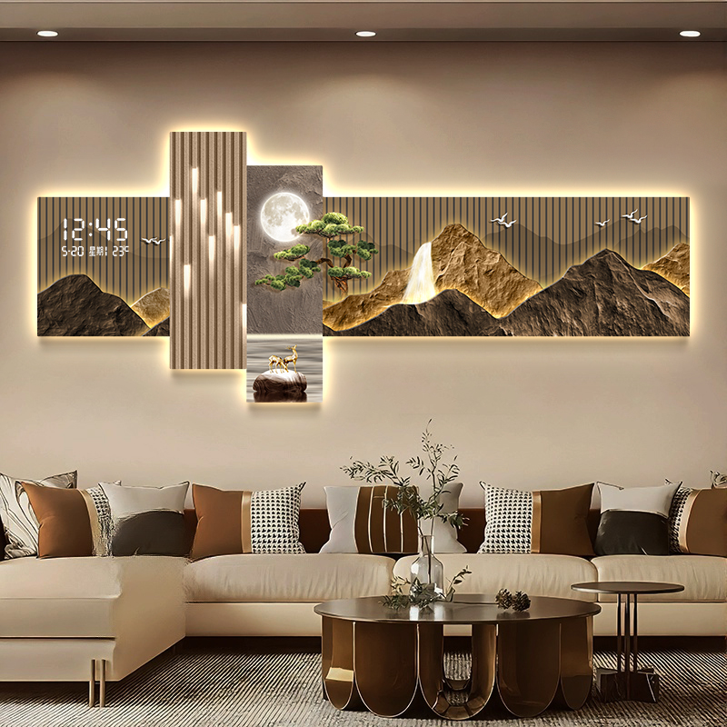 Living Room Bedroom Wall Clock - Interior Design Vintage Modern 评论和价格