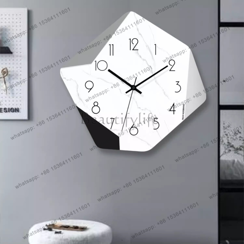Creative Nordic Clock Wall Fas - Interior Design Organic Modern 评论和价格