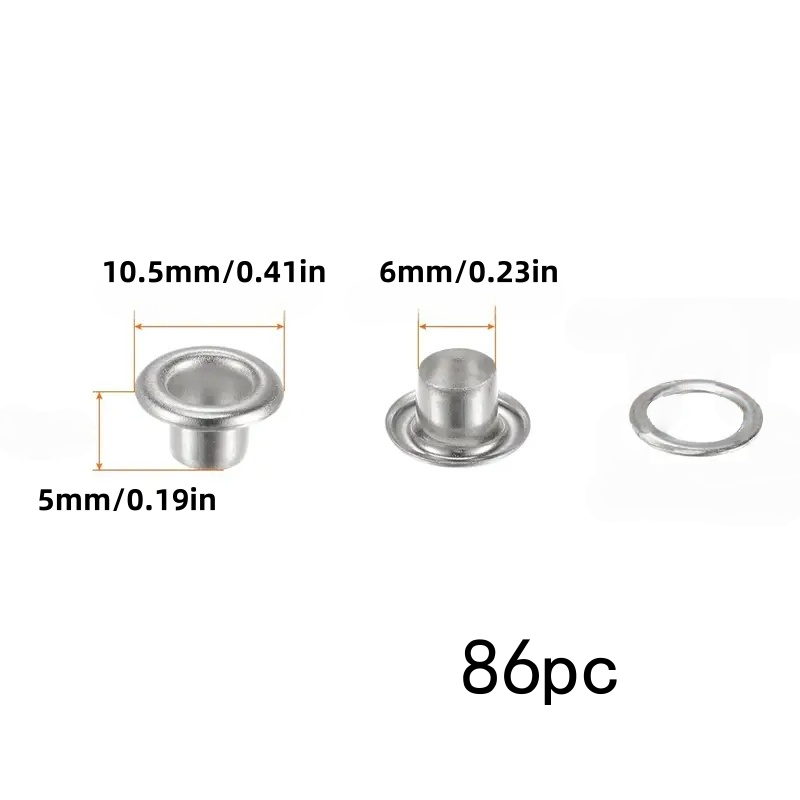 86pcs 6mm stainless steel eyel - Linen Curtain Eyelet 评论和价格