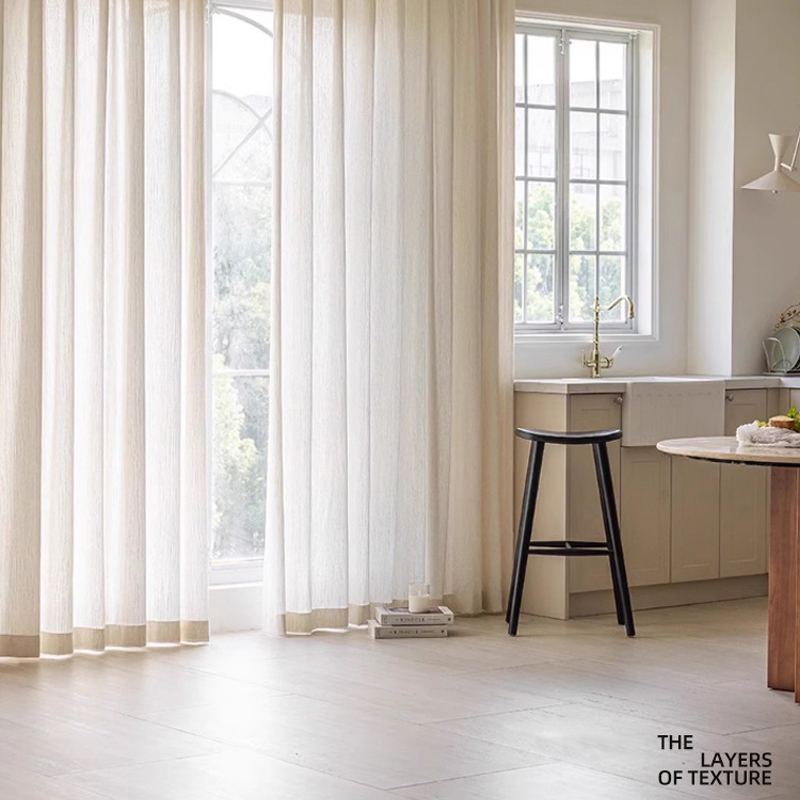 Custom Size Jacquard Linen Sem - Linen Curtain Eyelet 评论和价格
